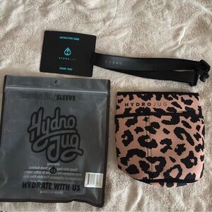 HydroJug Mini Animal Print Sleeve with Black Strap